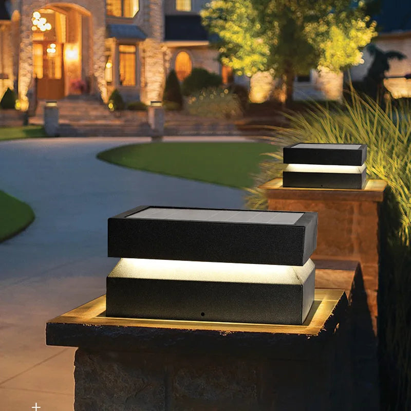 Luminária Solar LED para Jardim e Pilar - SolarGuard IP65