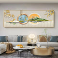 Imperial Harmony – Quadro Abstrato Estilo Chinês em Canvas